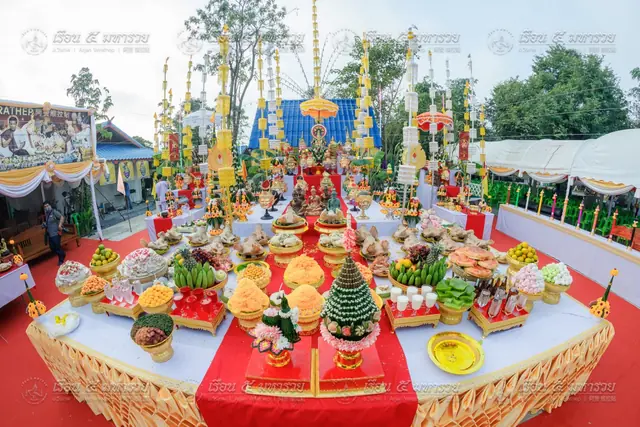 ภาพรวมเครื่องบูชาและสถานที่ประกอบพิธีใหญ่